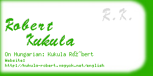 robert kukula business card